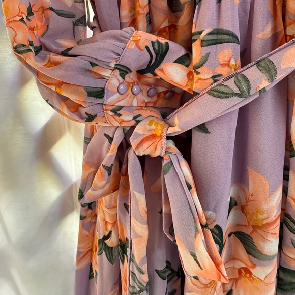 Fashion Nova Park Avenue Maxi Dress - Lavender/Combo - Picture 6 of 7